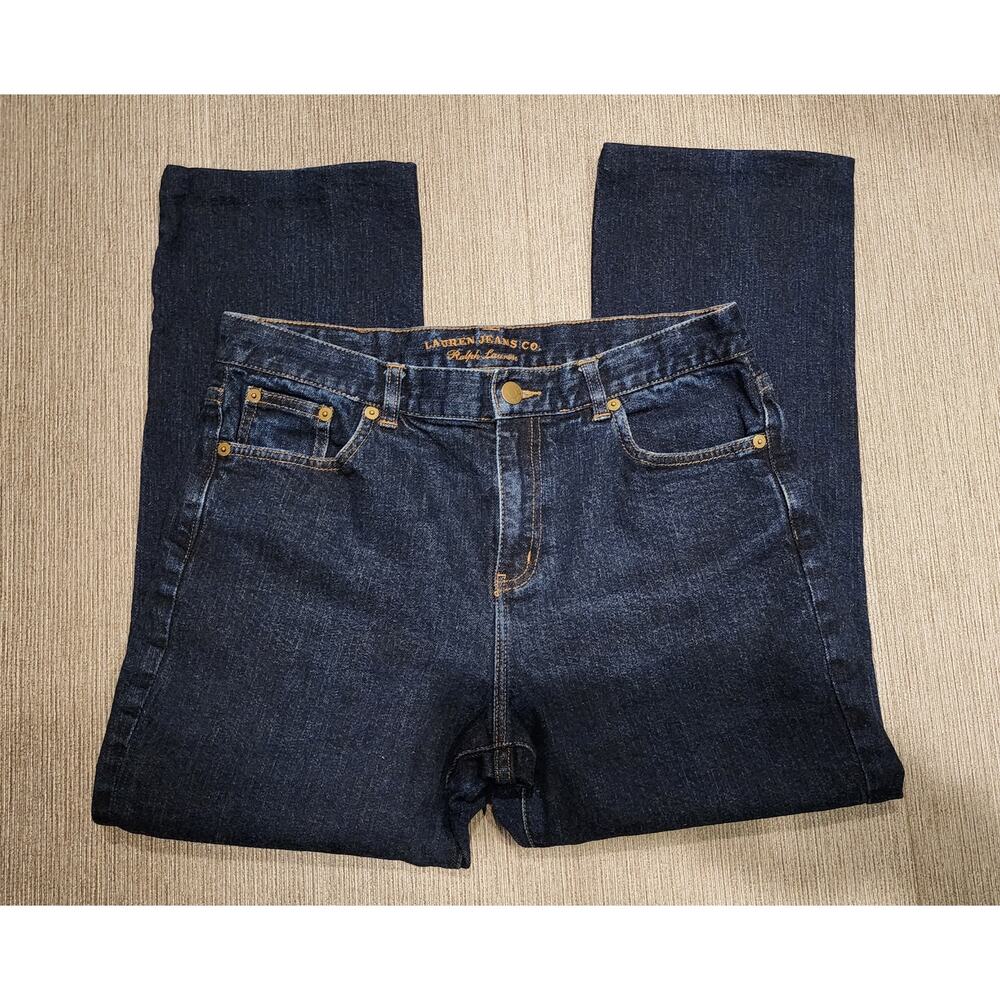 Lauren Ralph Lauren dark denim jeans 10Petite Custom Hem- 24" inseam